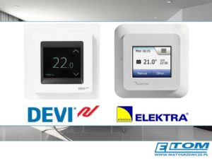 Sterowanie instalacjami ogrzewania elektrycznego - termostaty
